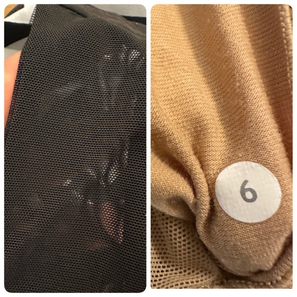 Lululemon Scoop Neck Tank in the "Arrow Chevron Polar Cream Black" pattern sz 6 - Picture 15 of 16